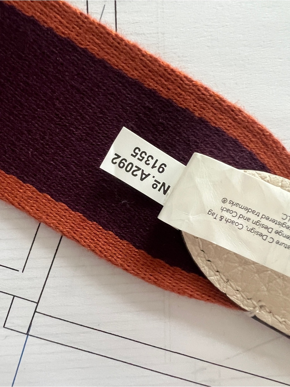 Coach Varsity Strap (only) for use with Emery styles or select Bags with Buckles - Picture 6 of 10
